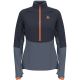 Bluza z półgolfem narciarska damska Odlo DESCENT CW 200 SL granatowy