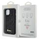 8. Etui Guess Sequin Script Metal na iPhone 14 / 15 / 13 - czarne