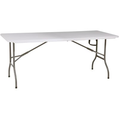 10. STÓŁ CATERINGOWY SKŁADANY W WALIZKĘ 180x70CM MAX.100KG BIAŁY