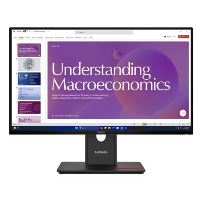 27. Lenovo ThinkVision T24D-40 monitor komputerowy 60,5 cm (23.8") 1920 x 1080 px Full HD LCD Czarny
