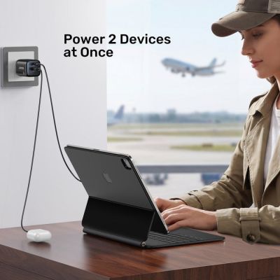 10. UNITEK ŁADOWARKA SIECIOWA 2X GAN USB-C & USB-A 20W CZARNA