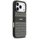 4. Etui DKNY Repeat Texture Pattern with Tonal Stripe na iPhone 17 Pro - czarne