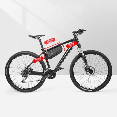 15. Torba rowerowa Rockbros B66 wodoodporna na ramę - czarna