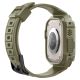 10. Etui z paskiem Spigen Rugged Armor Pro na Apple Watch Ultra (49 mm) - zielone