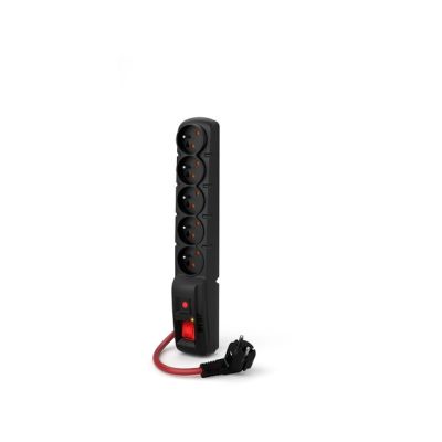 3. ACAR F5 POWER Czarny 5 x gniazdo sieciowe 230 V 5 m