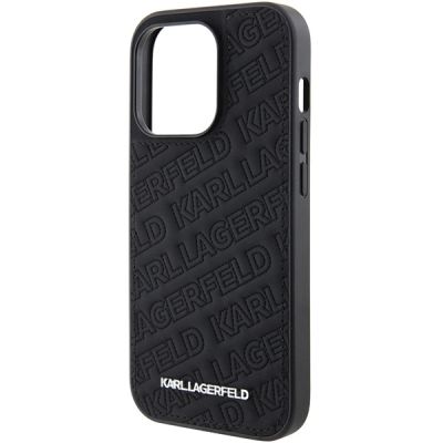 6. Etui Karl Lagerfeld Quilted K Pattern na iPhone 15 Pro - czarne