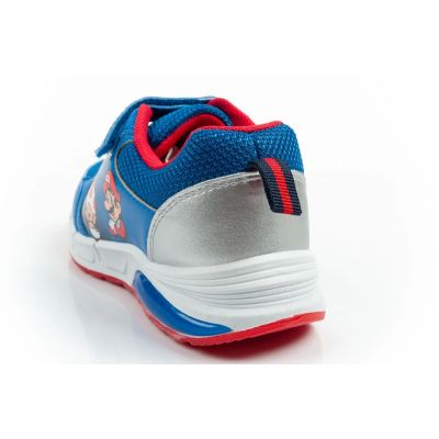 5. Leomil buty sportowe dziecięce sneakersy Super Mario na rzep LED niebieskie