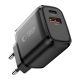 2. Ładowarka sieciowa Tech-Protect NCA45W-GAN 2-Porty USB-C / USB-A 45W - czarna