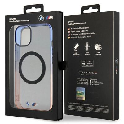 8. Etui BMW Gradient Bumper MagSafe na iPhone 14 Plus - szare