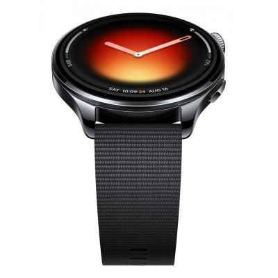 8. Xiaomi Watch 5 3,91 cm (1.54") AMOLED 47 mm Cyfrowy 480 x 480 px Ekran dotykowy Czarny GPS