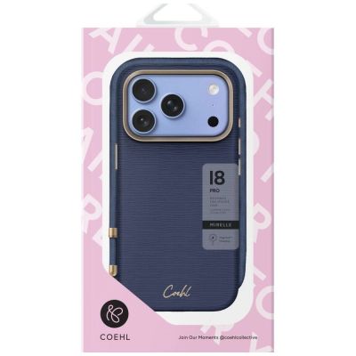 5. Etui UNIQ Coehl Mirelle Magnetic Charging na iPhone 18 Pro / 17 Pro - niebieskie