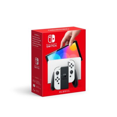 21. Nintendo Switch OLED przenośna konsola do gier 17,8 cm (7") 64 GB Ekran dotykowy Wi-Fi Czarny, Biały