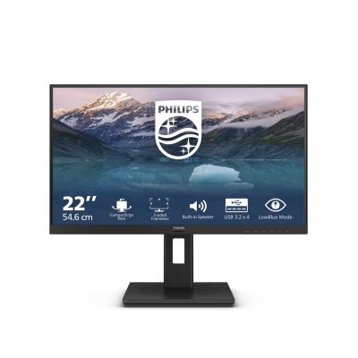 21. Philips 222S9JML/00 monitor komputerowy 54,6 cm (21.5") 1920 x 1080 px Full HD LCD Czarny