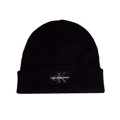 2. Czapka zimowa Calvin Klein CK Logo Beanie Czarna - LZ04D8080G-UB1