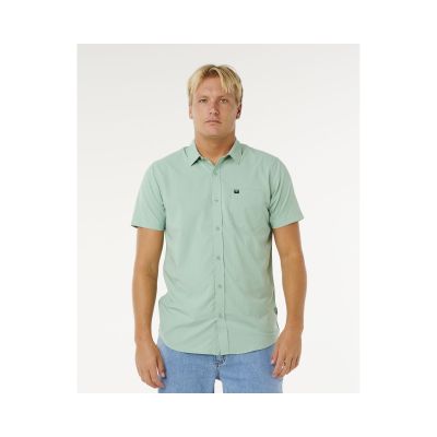 Koszula męska RIP CURL Vaporcool Aerotech S/S Shirt zielona
