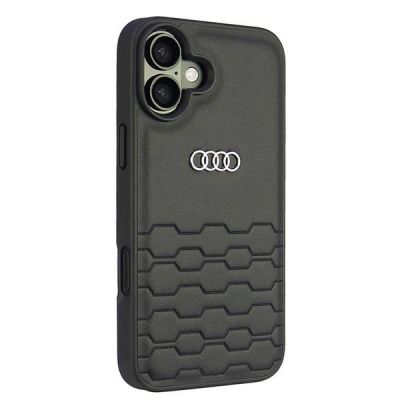 3. Etui Audi Synthetic Leather na iPhone 16 Plus 6.7" - czarne