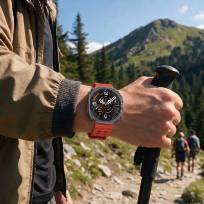 5. Pasek Tech-Protect Iconband Pro na Samsung Galaxy Watch Ultra 47 mm - czerwony
