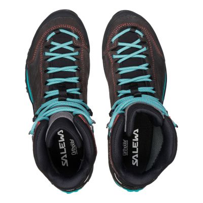 4. Salewa MTN Trainer Mid GTX Damski Dorosły Czarny, Niebieski