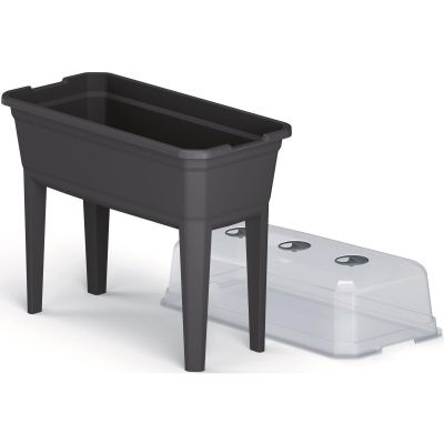 3. SZKLARNIA STOJĄCA ROZSADNIK RESPANA SET ECOLINE 74,6x77,7x36,8CM ANTRACYT