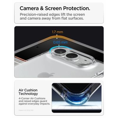 10. Etui Spigen Ultra Hybrid Pro na iPhone Duo - przezroczyste