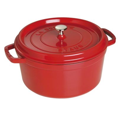 Garnek żeliwny okrągły STAUB 40509-852-0 - czerwony 6.7 ltr