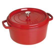 Garnek żeliwny okrągły STAUB 40509-852-0 - czerwony 6.7 ltr