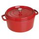 Garnek żeliwny okrągły STAUB 40509-852-0 - czerwony 6.7 ltr