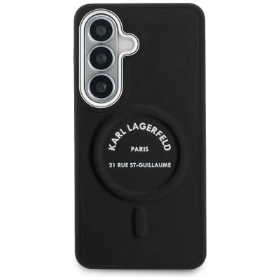 3. Etui Karl Lagerfeld Embossed Ring RSG Logo MagSafe na Samsung Galaxy S26 - czarne