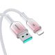7. Kabel Joyroom S-A42 Crystal-Clear Series 3A USB-A - Lightning 1,2m - biały