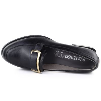 3. Półbuty damskie na klocku czarne M. DASZYŃSKI SA267-2