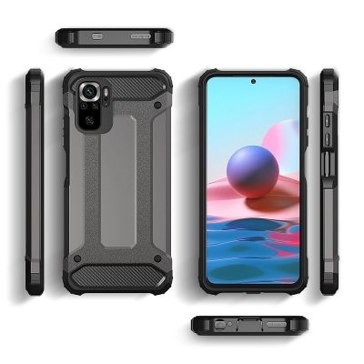 4. Hybrid Armor pancerne hybrydowe etui pokrowiec Xiaomi Redmi Note 11T 5G / Redmi Note 11S 5G / Poco M4 Pro 5G niebieski