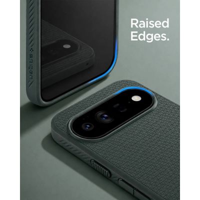 8. Etui Spigen Liquid Air Mag MagSafe na Google Pixel 11 Pro - ciemnozielone
