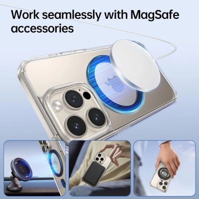 5. Ring Tech-Protect MMP-100 z MagSafe (2 szt.) - białe - czarne