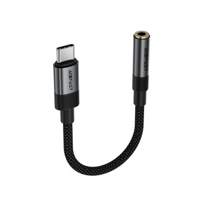 4. Adapter Acefast J12 USB-C do mini jack 3.5 mm - czarny