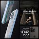 4. Etui Spigen Crystal Hybrid na iPhone 15 Pro Max - przezroczysto-niebieskie