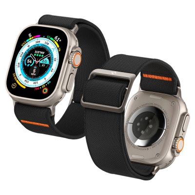16. Pasek Spigen Fit Lite Ultra na Apple Watch 4/5/6/7/8/9/SE/Ultra (42/44/45/49 mm) - czarny