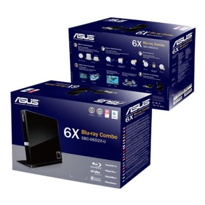 3. Nagrywarka ASUS SBC-06D2X-U SBC-06D2X-U/BLK/G/AS (USB 2.0; zewnętrzna)