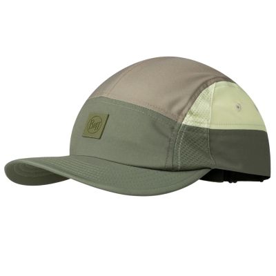 Czapka do biegania Buff 5 Panel Go Cap - domus khaki
