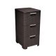 2. CURVER REGAŁ Z 3 SZUFLADAMI 3x14L  /CIEMNY BRĄZ