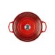 4. Le Creuset Signature Roaster okrągły 28cm wiśniowy