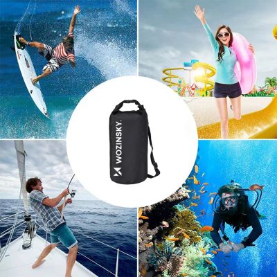 4. Worek Wozinsky WWK-20 woododporny na kajak sup 20l - czarny