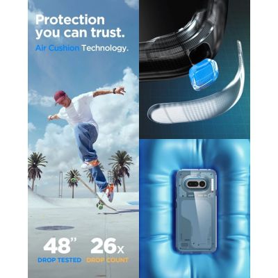6. Etui Spigen Ultra Hybrid na Nothing Phone 4A - przezroczyste