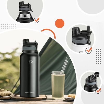 2. Rockbros bidon termiczny 35210029002 czarny 650 ml