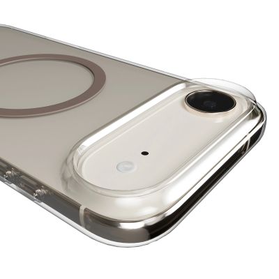 7. Etui Puro Lite Mag TPU+PC kompatybilne z MagSafe na iPhone 17 Air - przezroczyste z brązowym pierścieniem