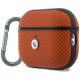 2. Etui BMW Textured Sign Kevlar Metal Logo na AirPods Pro 3 - pomarańczowe
