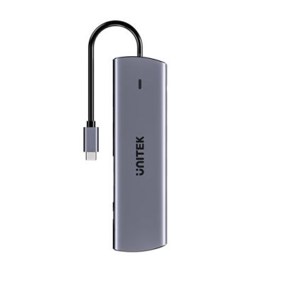 8. UNITEK D1113BGY01 huby i koncentratory 2 x USB 3.2 Gen 2 (3.1 Gen 2) Type-C 1000 Mbit/s Szary