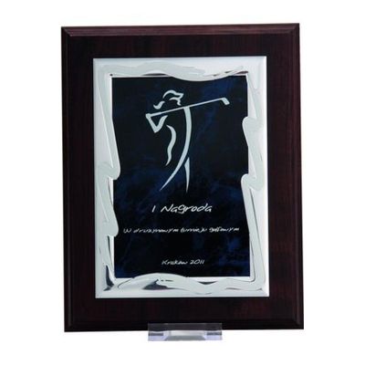 3. Dyplom z tworzywa sztucznego z metalową blaszką grawerowany