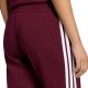 5. Spodnie damskie adidas Essentials 3-Stripes Fleece Slim bordowe KF8321