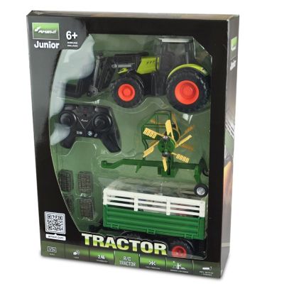 8. Amewi RC Traktor z XL Pakiet Akcesoriów LiIon 500mAh zielony/6+