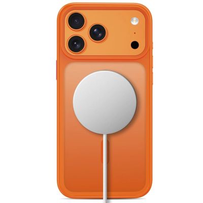 3. Etui Tech-Protect Magmat Magsafe CC na iPhone 18 Pro Max / 17 Pro Max - pomarańczowe matowe